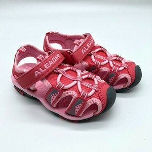 Aleader Girls Fisherman Sandals Faux Leather Pink